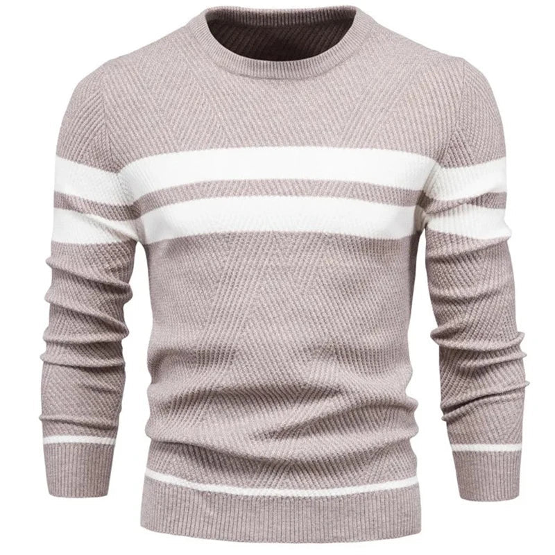 Men's Wool Sweater HARTTMAN HT176 in Cream