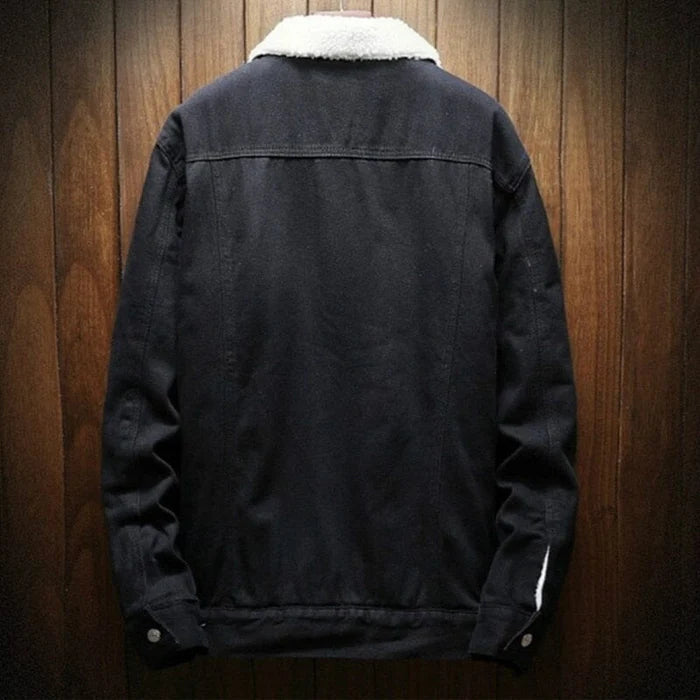 Men's Wool Lined Denim Jacket HARTTMAN HT097