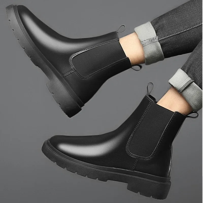 Men's Leather Chelsea Boots HARTTMAN HT032