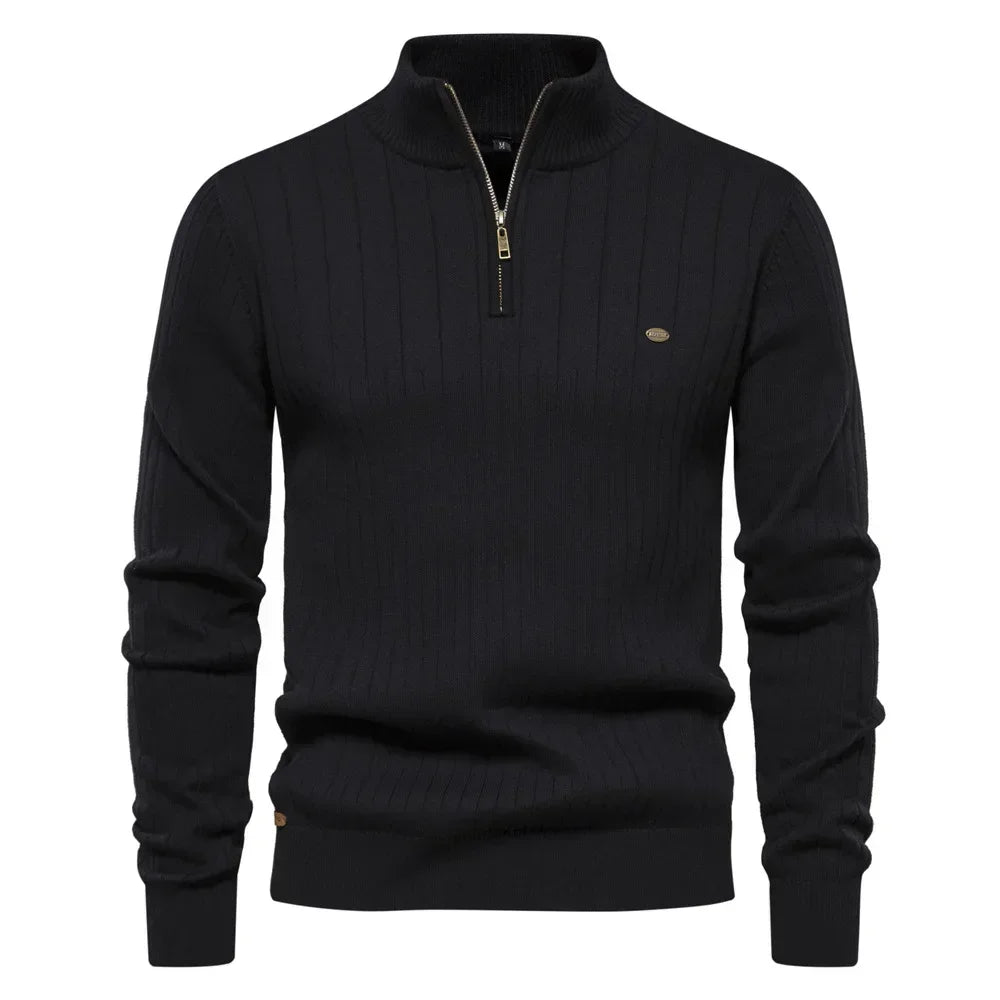 Men's Wool Sweater HARTTMAN HT173 in Black