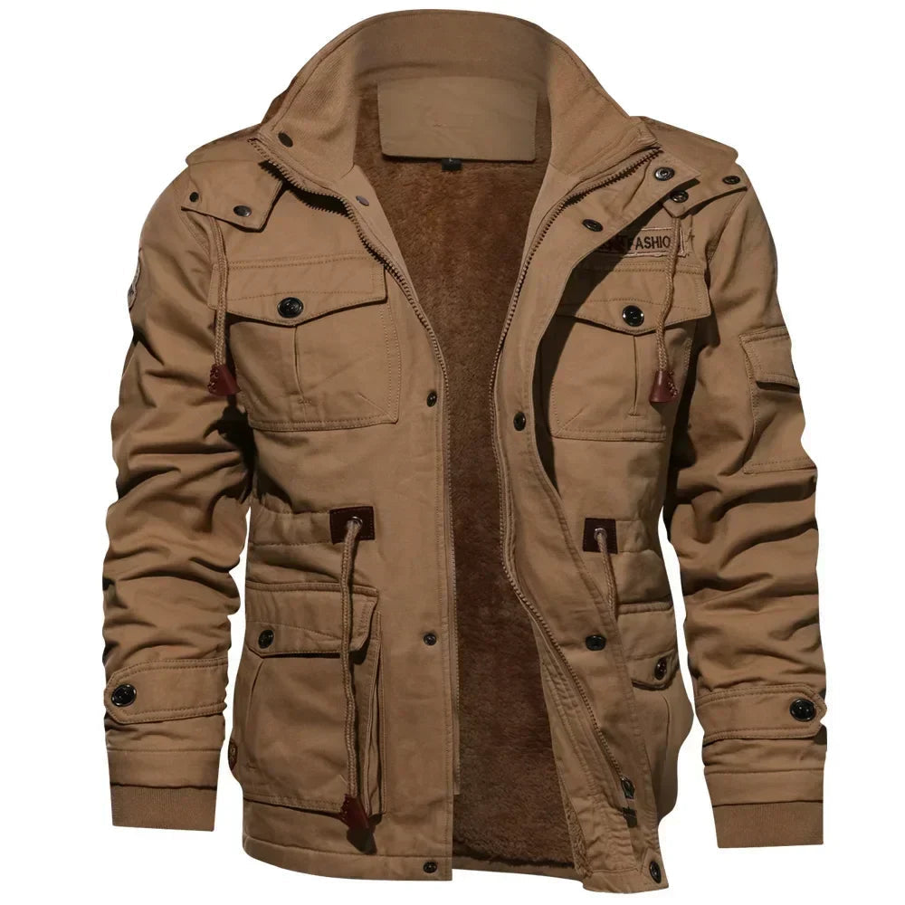Men's Biker Jacket HARTTMAN HT248 in Khaki