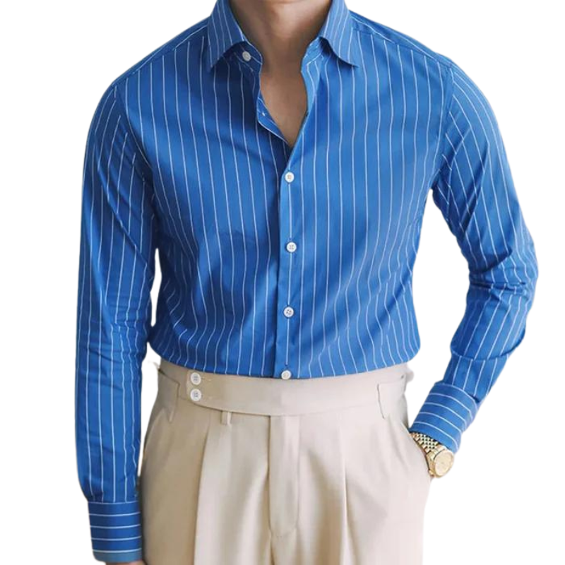Men's Striped Cotton Formal Shirt HARTTMAN HT054