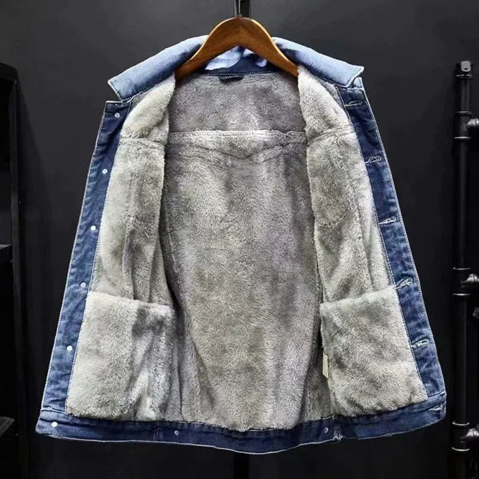 Men's Quilted Denim Jacket HARTTMAN HT094