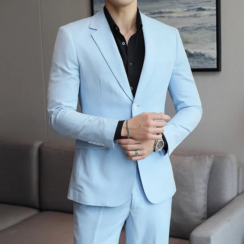 Men's Blazer HARTTMAN HT015 in Light Blue