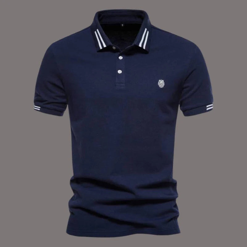 Men's Cotton Polo Shirt HARTTMAN HT238 in Navy Blue