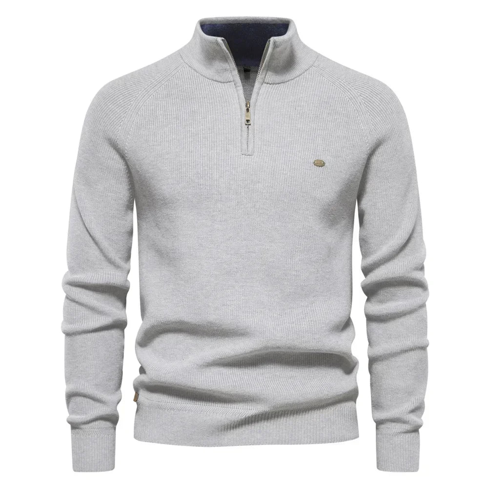 Men's Wool Sweater HARTTMAN HT173 in Grey