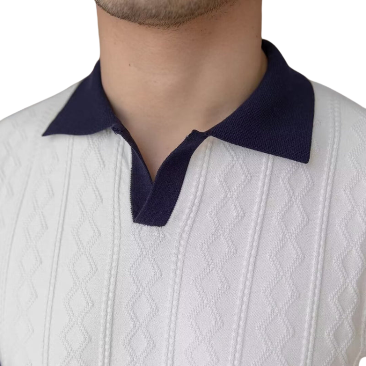 Men's Knitted Polo Shirt HARTTMAN HT025