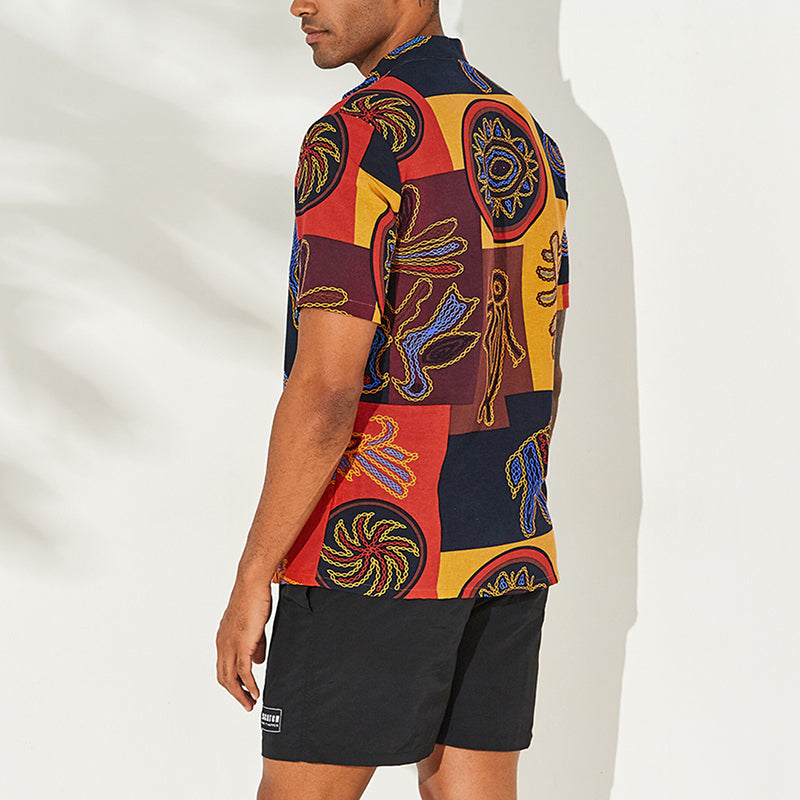 Men's Printed Cotton Shirt HARTTMAN HT128