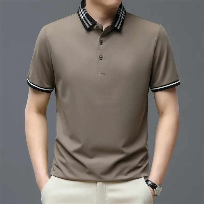 Men's Premium Cotton Polo Shirt HARTTMAN HT116 in Brown