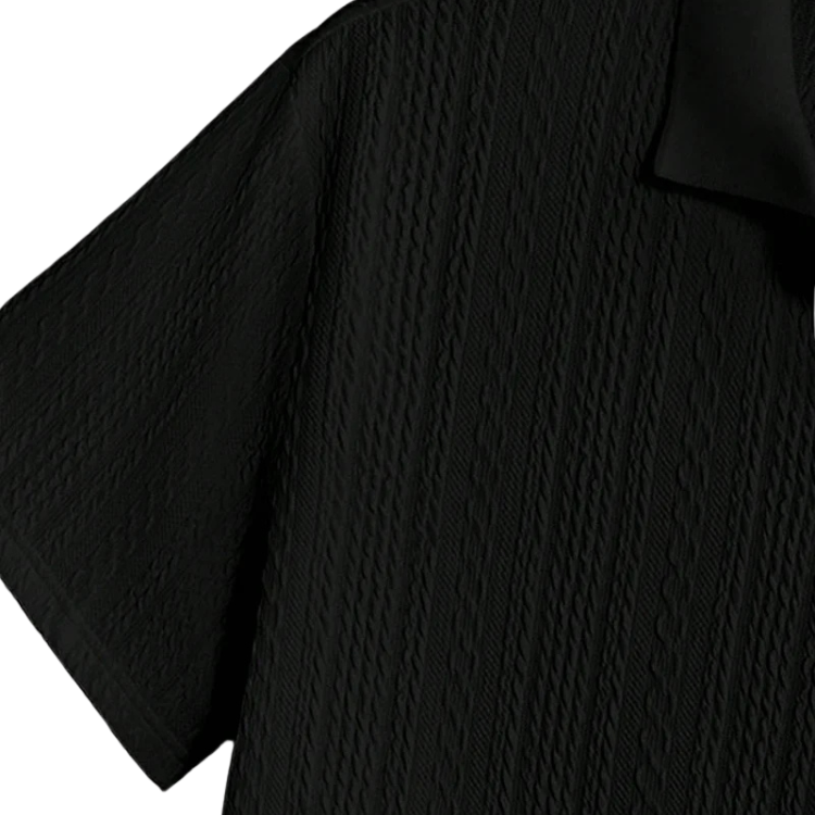 Textured Knit Polo Shirt HARTTMAN HT322