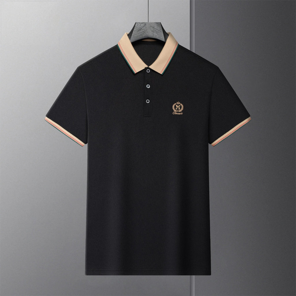 Men's Cotton Polo Shirt HARTTMAN HT107 in Black