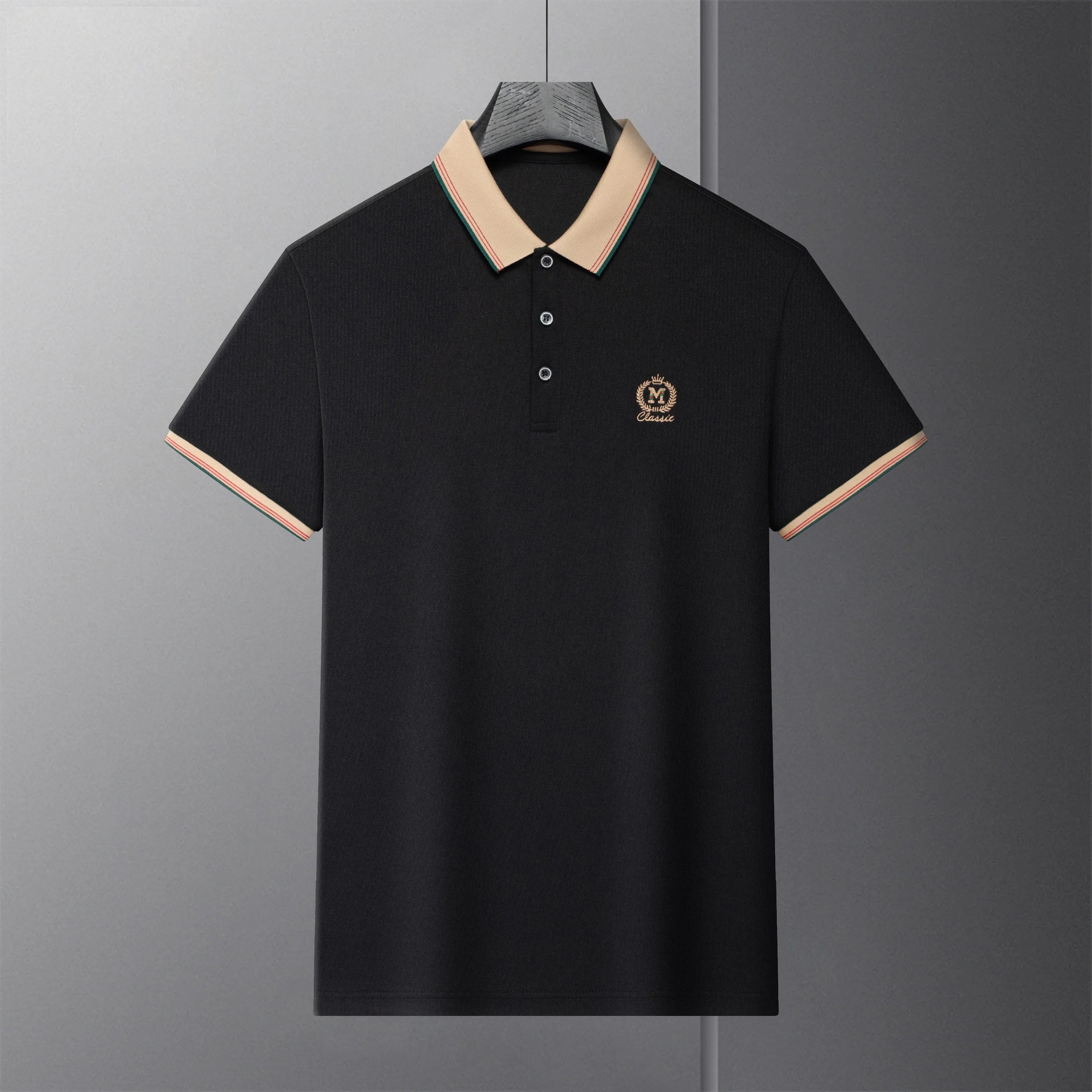 Men's Cotton Polo Shirt HARTTMAN HT107 in Black
