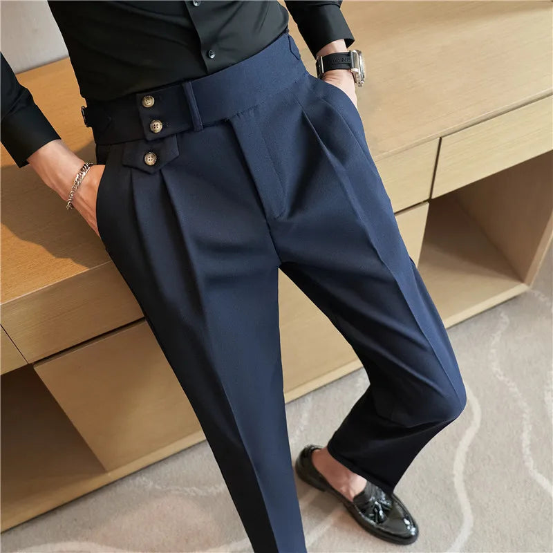 Men's Tailored Trousers HARTTMAN HT198 in Blue