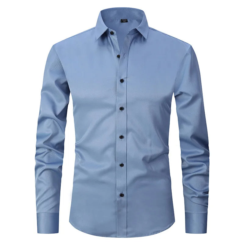 Men's Cotton Formal Shirt HARTTMAN HT142 in Dark Blue