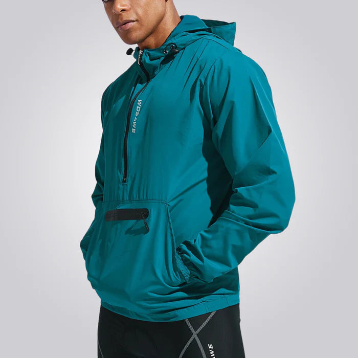 Men's Windbreaker Jacket HARTTMAN HT139 in Cyan