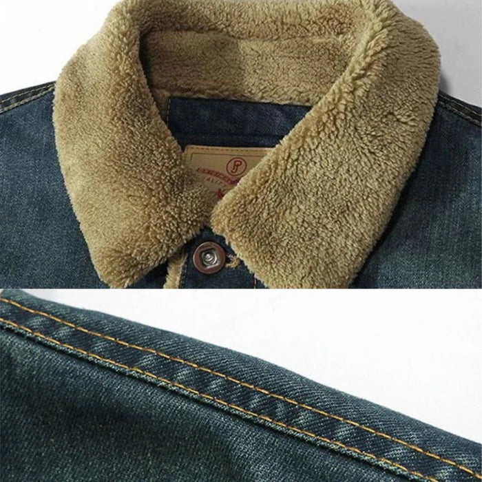 Men's Quilted Denim Jacket HARTTMAN HT136