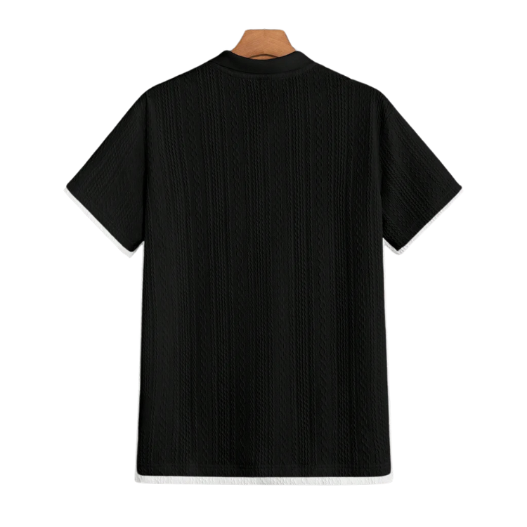 Textured Knit Polo Shirt HARTTMAN HT322