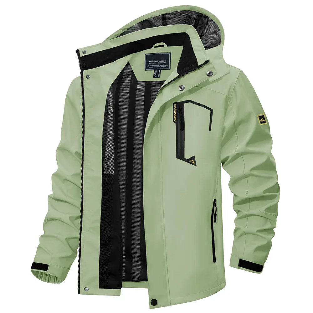 Men's Waterproof Jacket HARTTMAN HT038 in Light Green