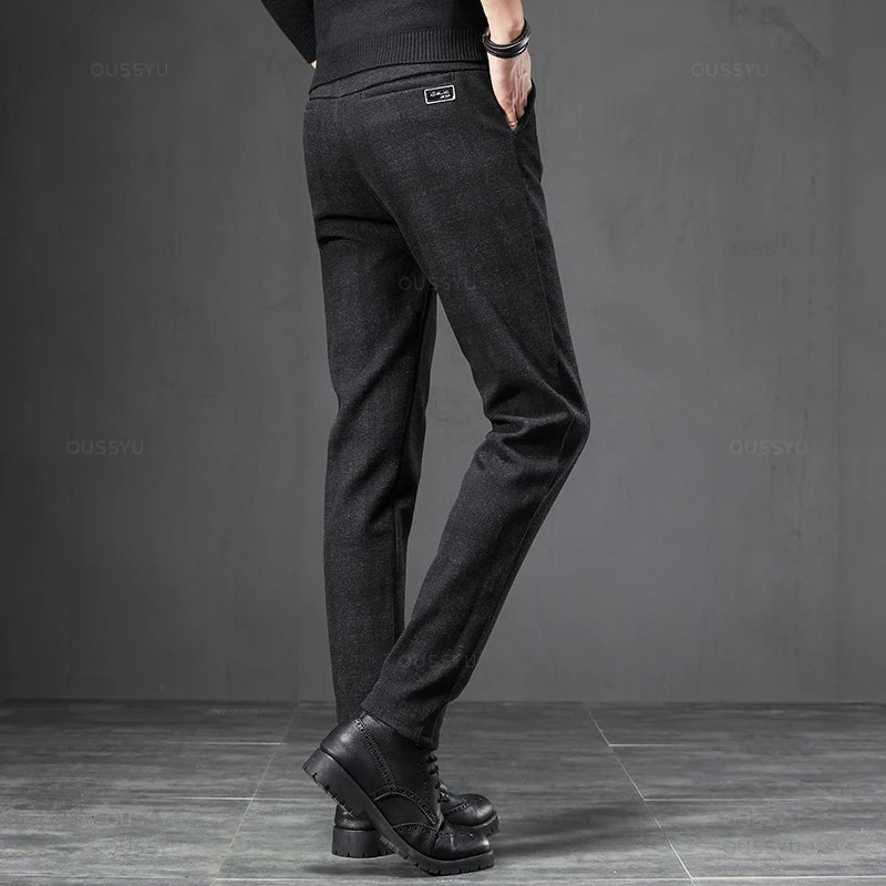 Men's Check Trousers HARTTMAN HT072 in Black