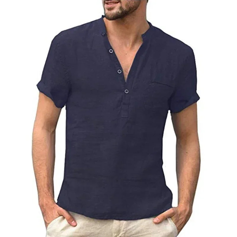Men's Shirt HARTTMAN HT073 in Navy Blue