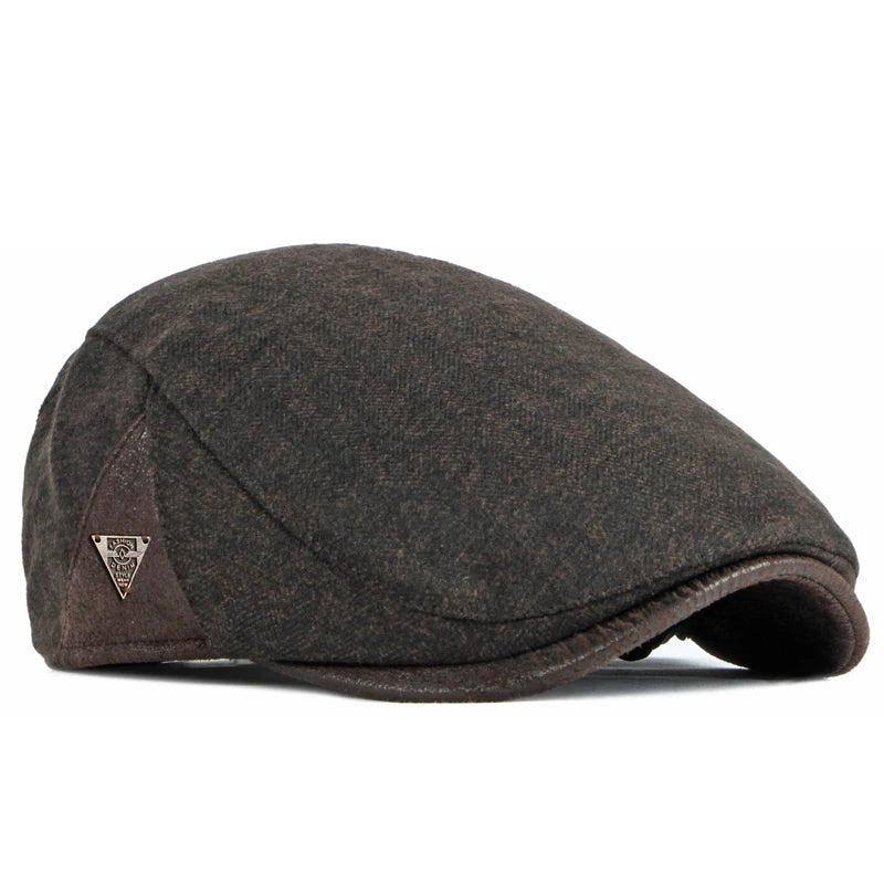 Men's Italian Flat Cap HARTTMAN HT023 in Brown