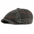 Men's English Wool Flat Cap HARTTMAN HT017 in Black