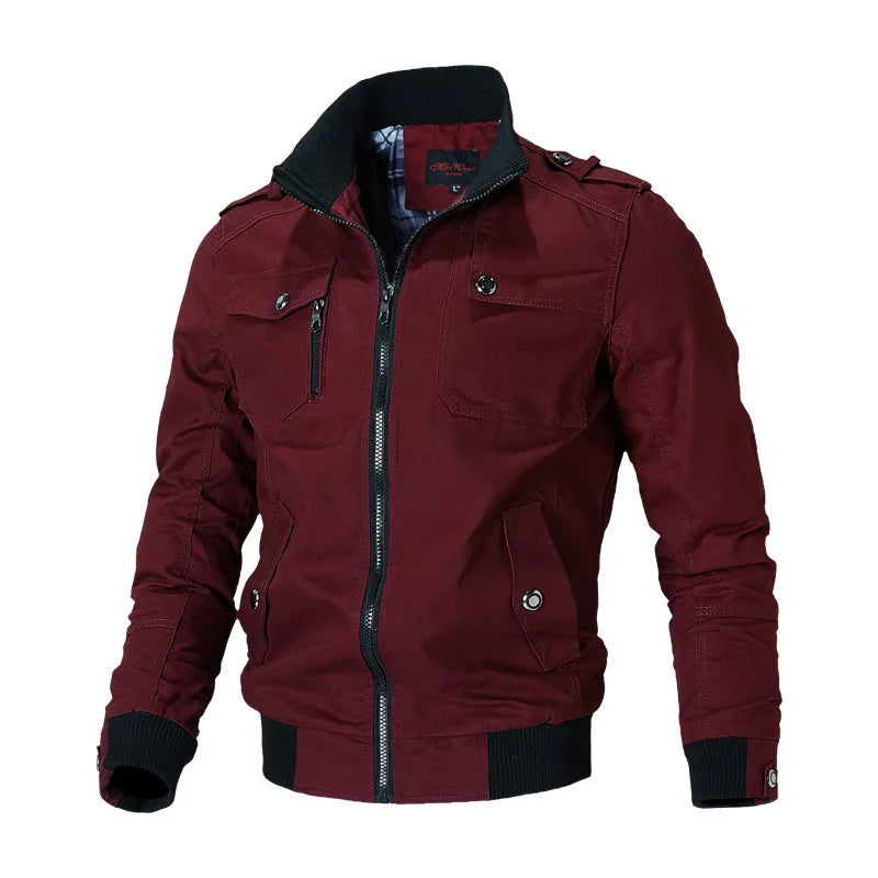 Men's Biker Jacket HARTTMAN HT170 in Red