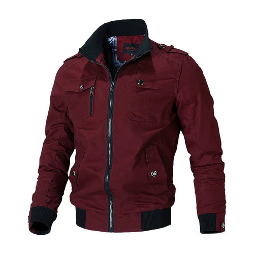 Men's Biker Jacket HARTTMAN HT170 in Red