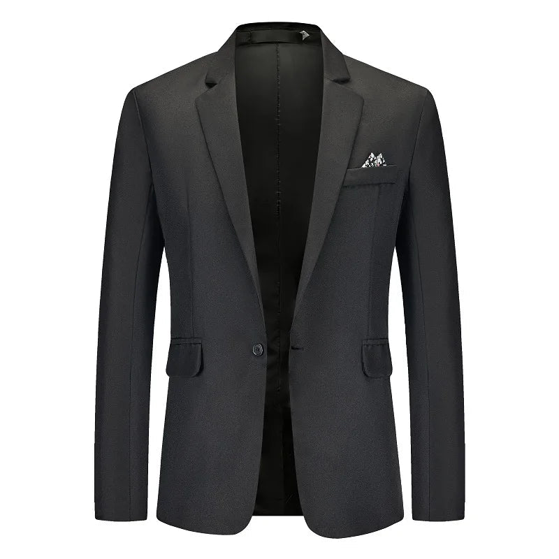 Men's Cotton Blazer HARTTMAN HT010 in Black