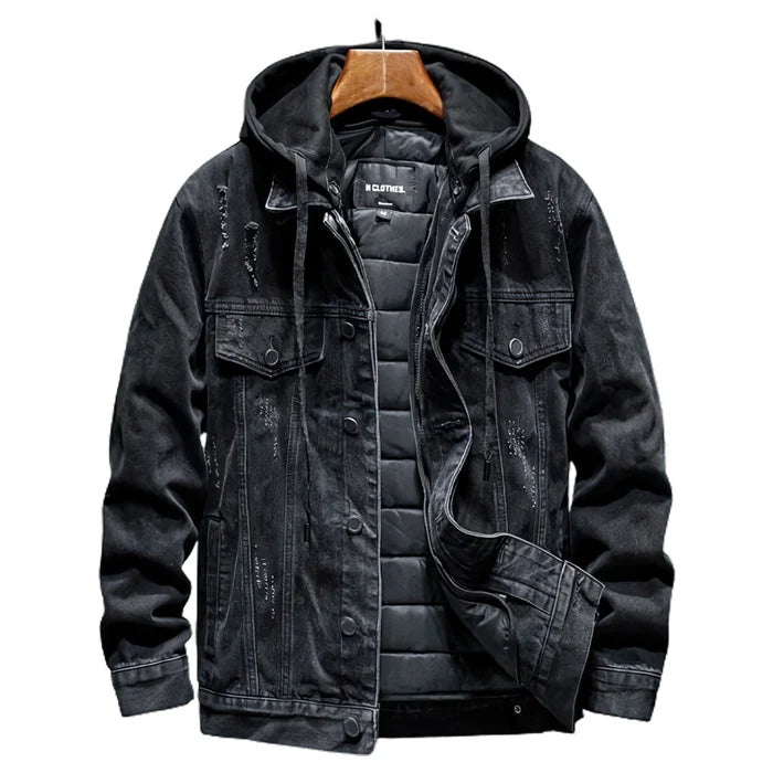 Men's Denim Jacket HARTTMAN HT099 in Black