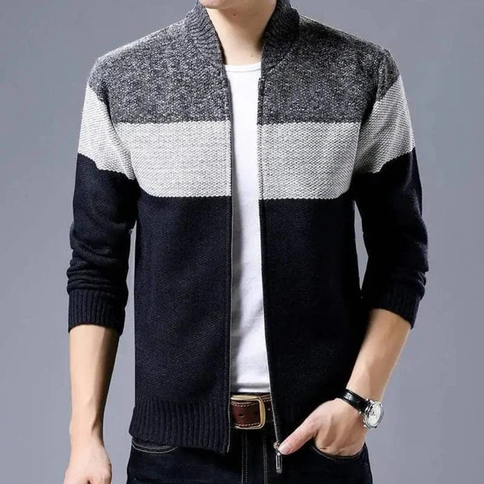 Men's Thick Wool Jacket HARTTMAN HT122 in Dark Grey