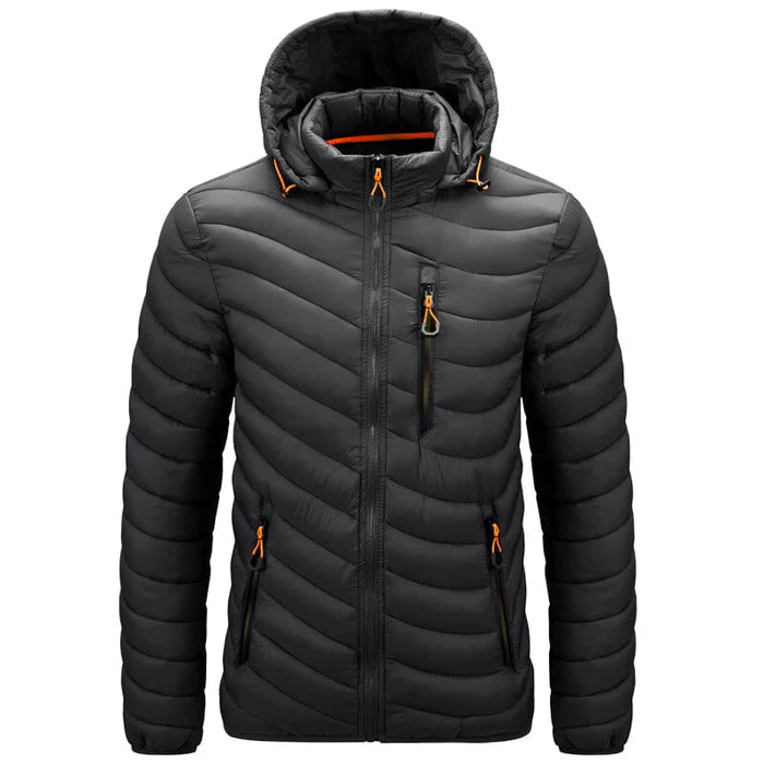 Men's Puffer Jacket HARTTMAN HT090, Withstands Down to -10°C in Black