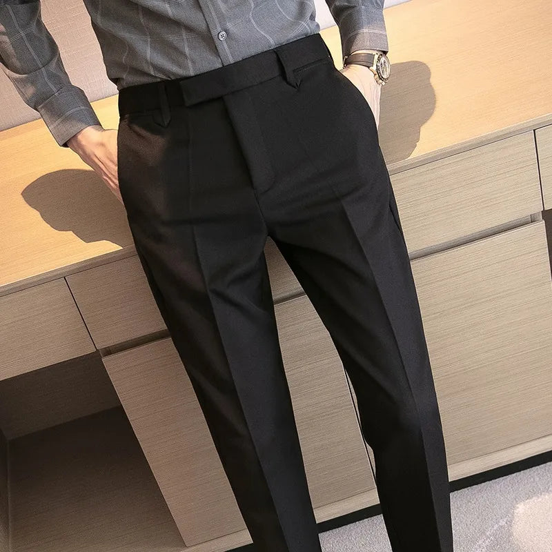 Men's Tailored Trousers HARTTMAN HT055 in Black