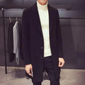Men's Overcoat with Buttons HARTTMAN HT223 in Black