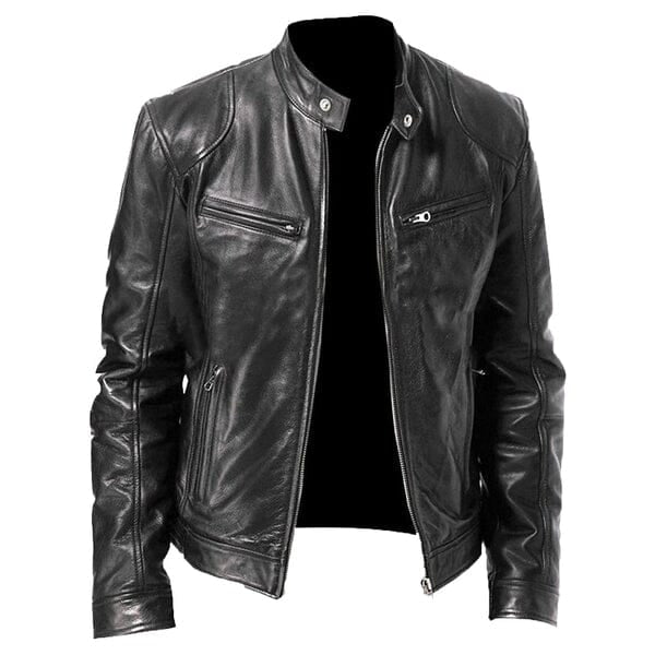 Men's Leather Jacket HARTTMAN HT095 in Black