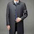 Men's Executive Wool Overcoat HARTTMAN HT229 in Grey