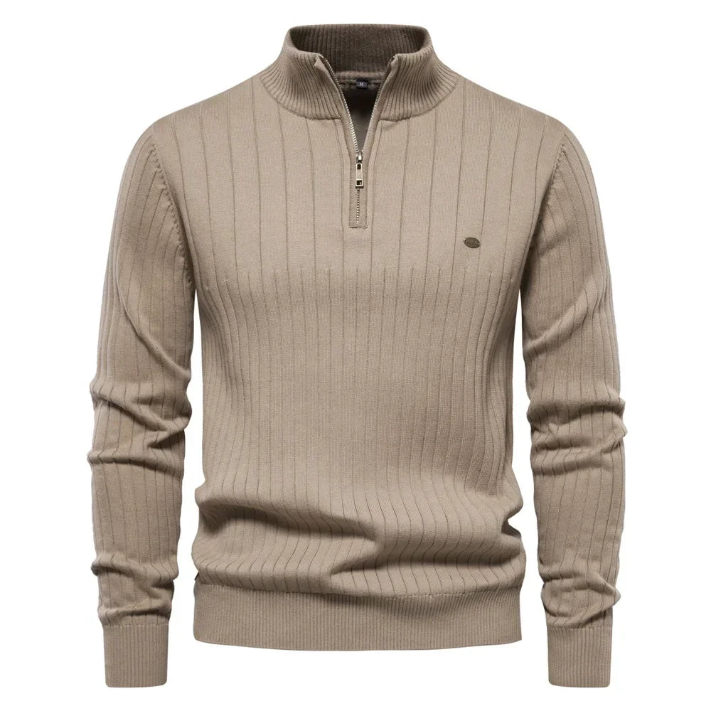 Men's Wool Sweater HARTTMAN HT173 in Beige