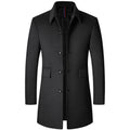 Men's Wool Overcoat HARTTMAN HT230 in Black
