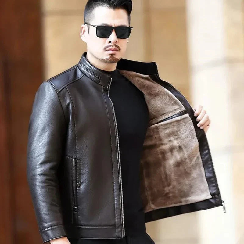 Men's Leather Jacket HARTTMAN HT114