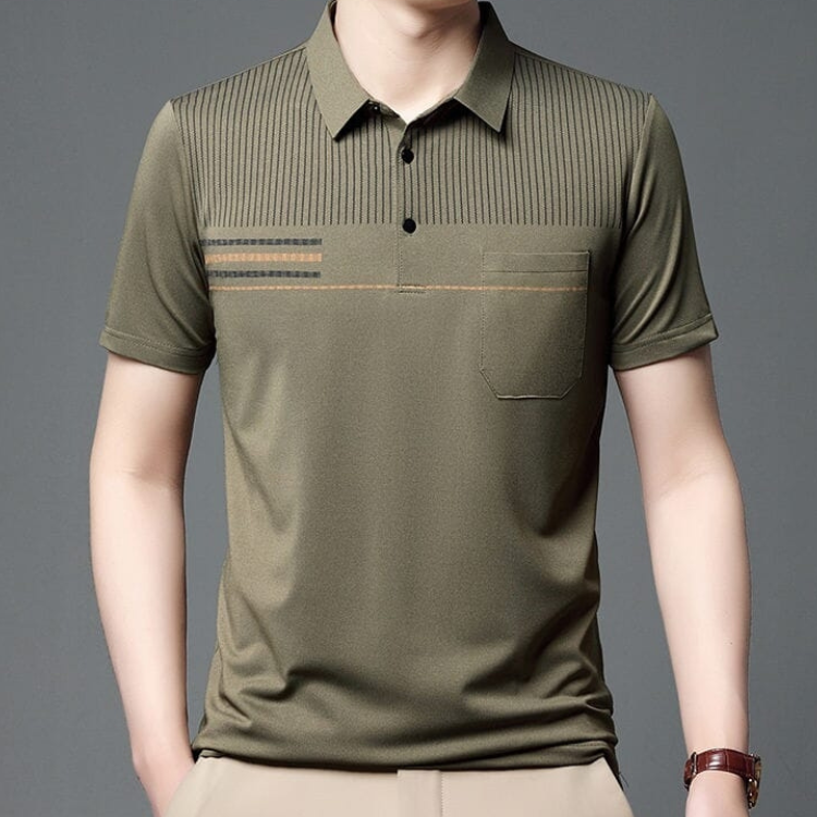 Men's Cotton Polo Shirt HARTTMAN HT236 in Khaki