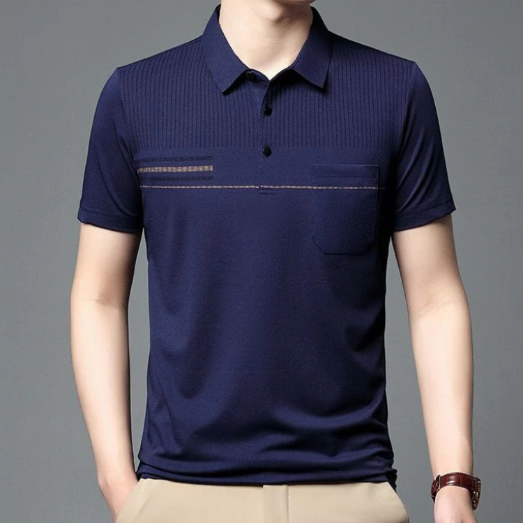 Men's Cotton Polo Shirt HARTTMAN HT236 in Dark Blue