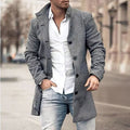 Men's Wool Overcoat HARTTMAN HT212 in Grey