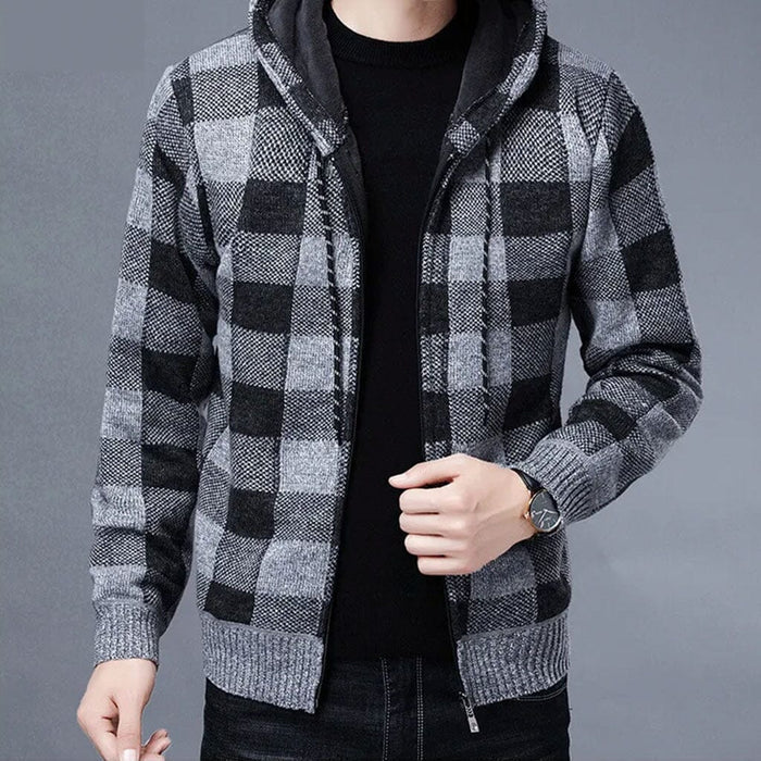 Men's Check Jacket HARTTMAN HT144 in Grey