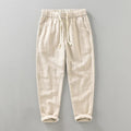 Men's Linen Trousers HARTTMAN HT323 in Khaki