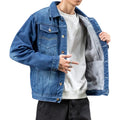 Men's Quilted Denim Jacket HARTTMAN HT094 in Dark Denim