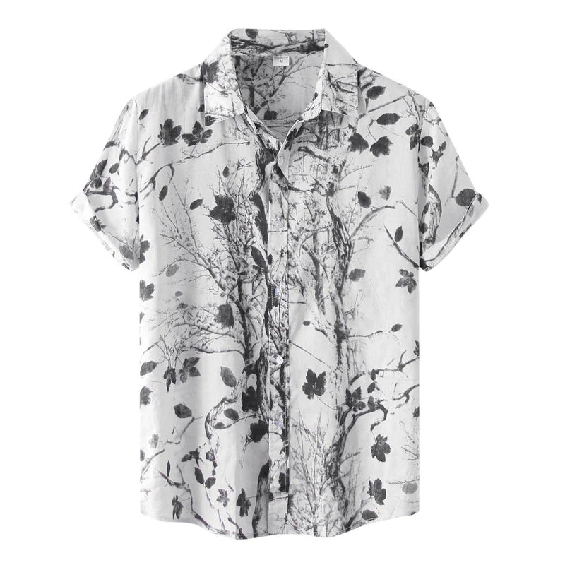 Men's Printed Shirt HARTTMAN HT390 in White