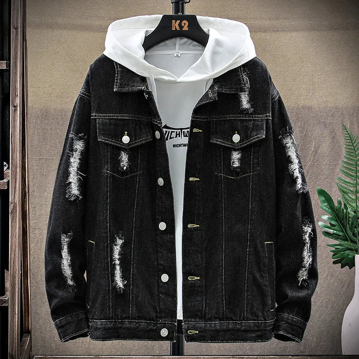 Men's Denim Jacket HARTTMAN HT138 in Black