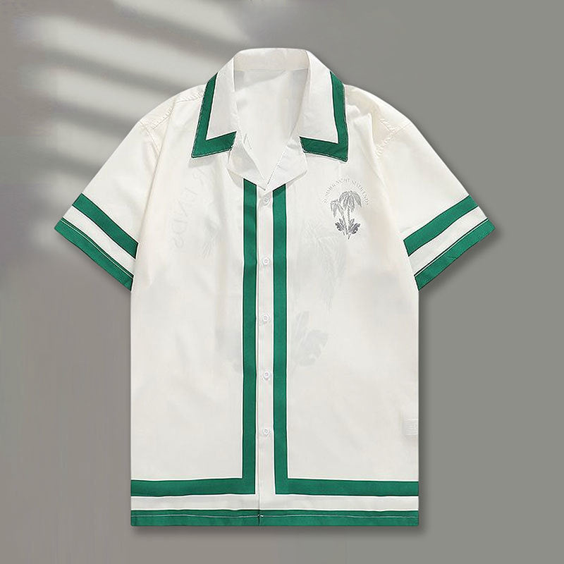 Men's Cotton Shirt HARTTMAN HT388 in Green