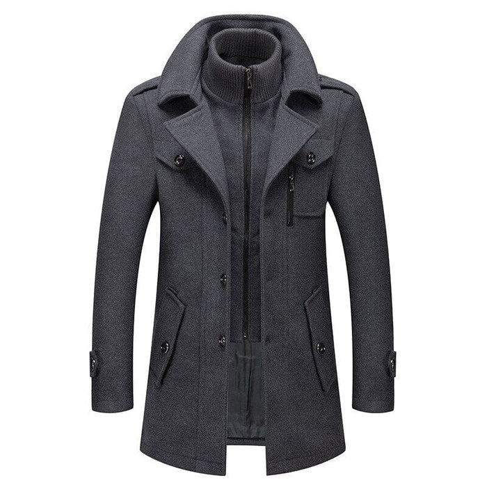 Men's Classic European Coat HARTTMAN HT116 in Grey