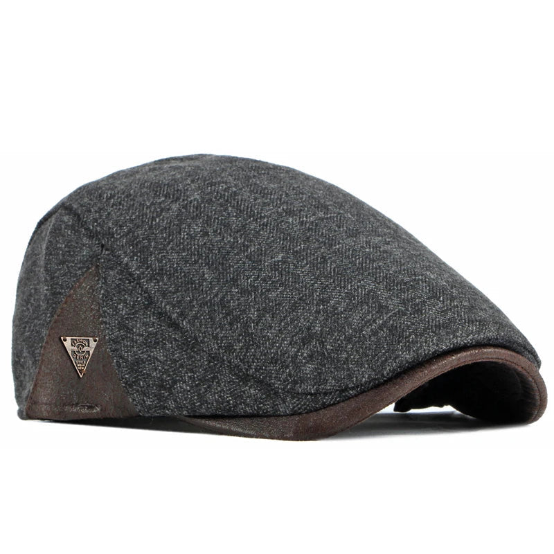 Men's Italian Flat Cap HARTTMAN HT023 in Grey